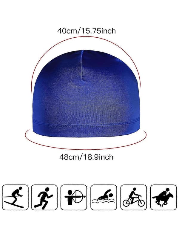 6 Stycken Hjälmfoder Skull Caps Svetttransporterande Mössa Löparmössor Cykel Skull Caps för Män Kvinnor