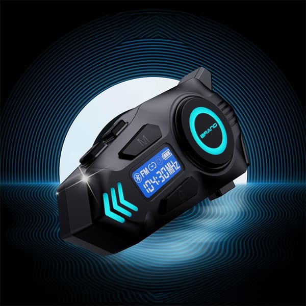 Helmet Bluetooth Headset 2-in-1 with Microphone, Hands-free Calling and Music for Motorcycle Helmets