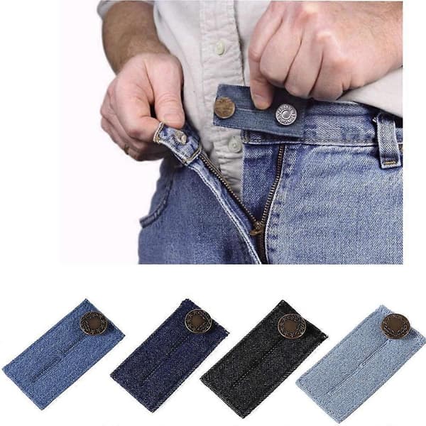 Midjeförlängare / Knäppförlängare för Jeans - 4-pack 83x35mm