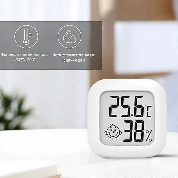 Mini Inomhus Termometer LCD Digital Temperatur Rum Hygrometer Mätare Sensor Luftfuktighetsmätare Inomhus Termometer Temperatur