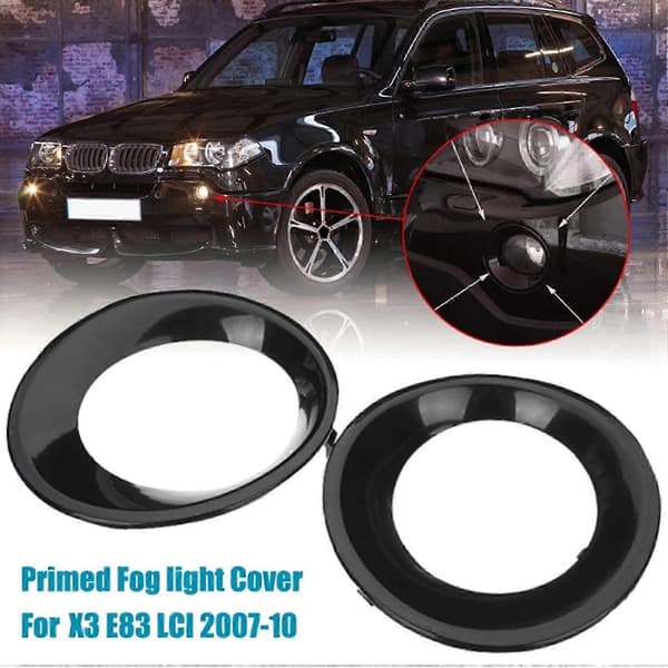 2 stk. Lampeskjerm Grunnet Tåkelys Trim Deksel For X3 E83 2007-2010-Yogu