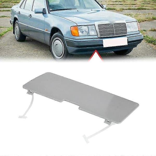 For Benz E-klasse W124 Forreste Bumper Trækhage Dæksel Træk Hul Låg Trailer Trim Kap Plade Træk S