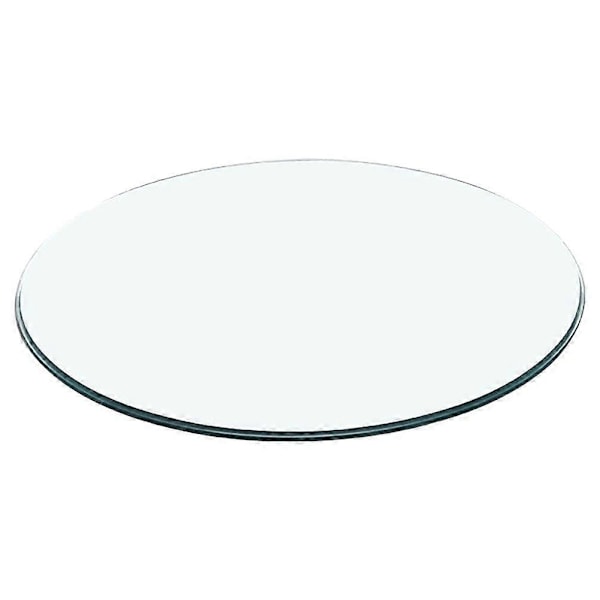 Rund Glasskiva Bordsskiva Tjockt Härdat Glas Klar Glasskiva för Te Bord