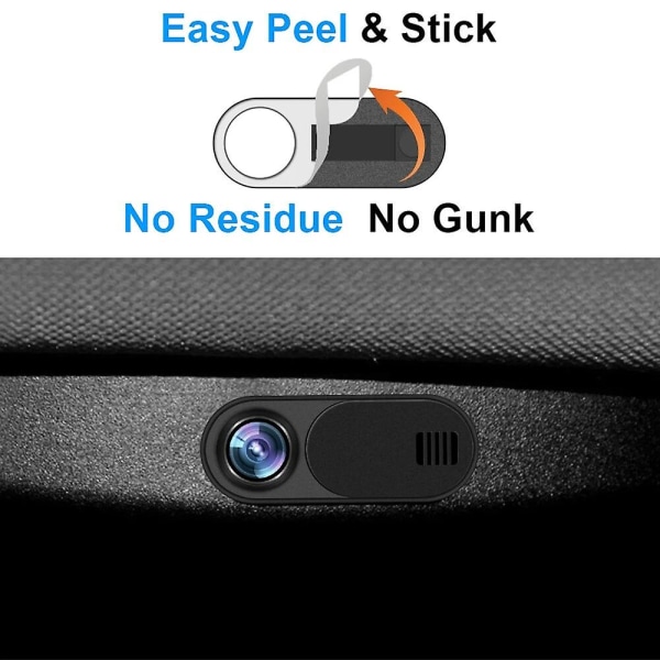 5 stk For Model 3 Model Y kameradeksel beskytter personvernet Personvernbeskytter Webcam Slide Blocker For Tesla