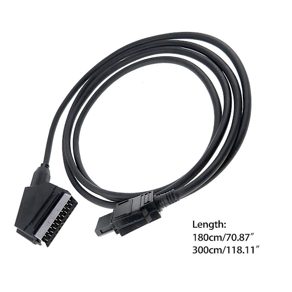 1,8 m/3,0 m RGB Scart Audio Video AV Kabeltilkoblingssnor for NES-konsoll