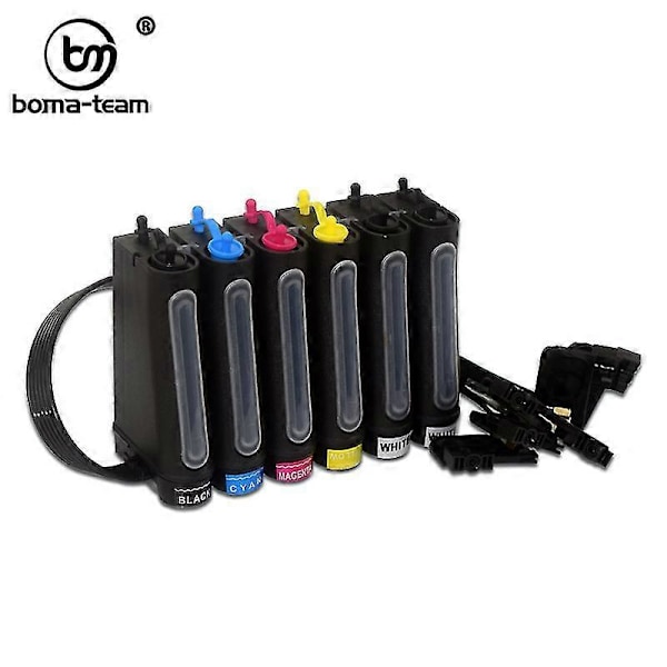 hg Sort CISS System med UV Blækdæmper L1800 Til Epson R1400 L800 R330 R270 T50 1390 1400 1450 1500w R1390 LED Flatbed Printer