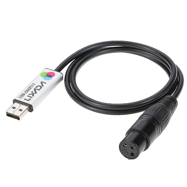 USB til DMX Interface Adapter LED DMX512 Computer PC Scene Belysning Controller Dimmer