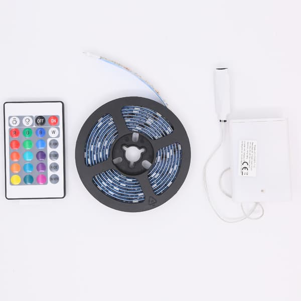 Ljuslist med fjärrkontroll LED RGB 2 m IP65