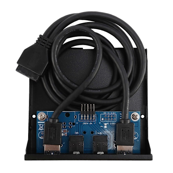 3.5'' 2 USB3.0 A Hubi + HD Audio 20-nastainen etupaneeli levykeasemaan