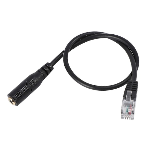 3,5 mm plugg til RJ9 for headset til adapterkabel for kontortelefon