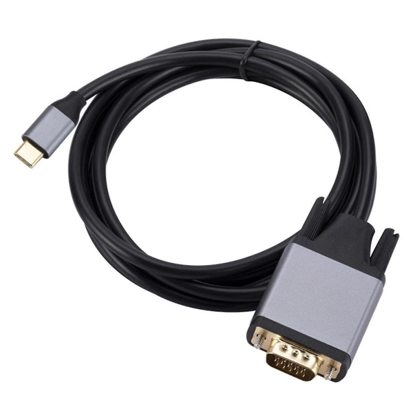 TYPE C til VGA-kabel USB 3.1 til VGA-adapter 10 Gbps HD-skærmledning til bærbar pc-skærm