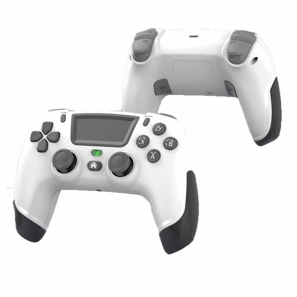 Game Elite Kontroller for PS4 Slim/Pro, Dobbel Vibrasjons Gamepad for PC, USB-tilkoblet Gamepad, Bluetooth Joystick