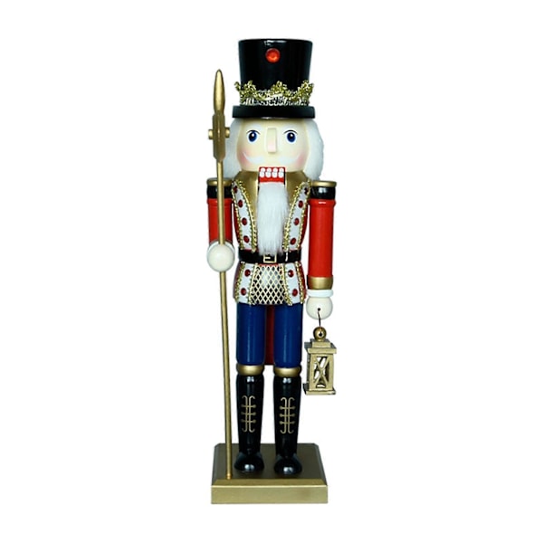 Jul Nötknäppare Figur Traditionell Figurin för Bokhylla Heminredning