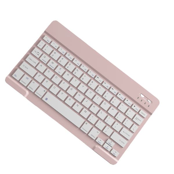Trådlöst Bluetooth-tangentbord - 10-tums uppladdningsbart rosa