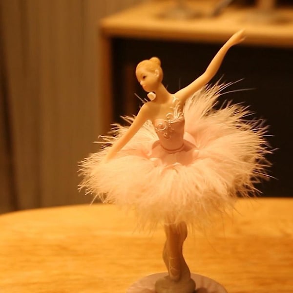 Ballerina-musiikkikellokoriste pyörivällä hameella, kestävä ja pitkäikäinen, hienot yksityiskohdat, paras lahja