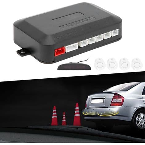 Universell 9-16V parkeringssensor-kit med backradar för bilar, fordonselektroniksystem, komplett kit