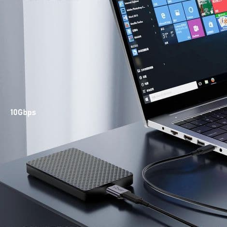 USB 3.0 Typ C Hane till Micro B Hona Adapter för hårddisk och telefon