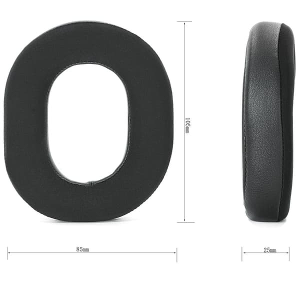 2-pack Black Memory Foam Ear Cushions Compatible with Razer BlackShark V3/V3X Headset