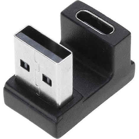 90 asteen USB 3.0 uros-naaras Type-C-adapteri, oikea kulma, USB C -jatko
