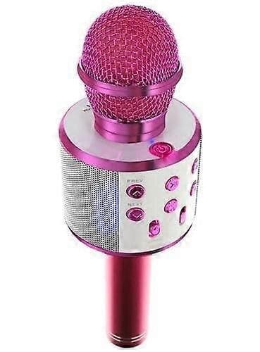 Rose gull Bluetooth Karaoke-mikrofon med stemmemodulering og ekkoeffekt