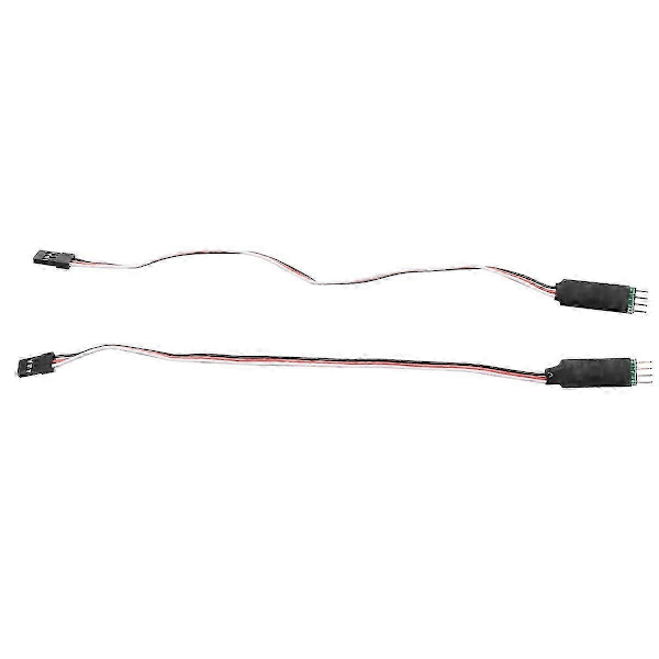 2 stk. 3-kanals LED-lampe S-panel for 1/10 1/8 RC bil Hsp Tamiya Axial Scx10 Traxxas 4-Yogu