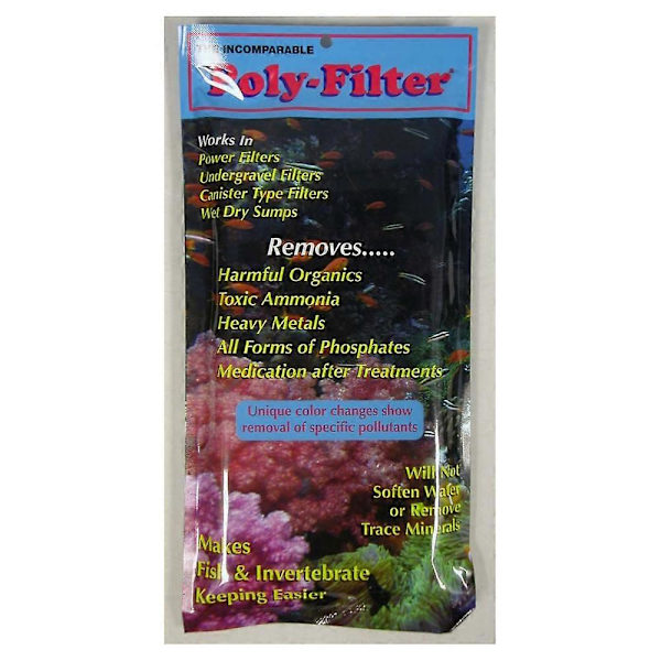 Poly Bio Marine Poly Filter Pad, Vit, 10 cm X 20 cm