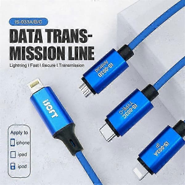 ISOFT IS-003A Lightning til Lightning-kabel for enkel dataoverføring