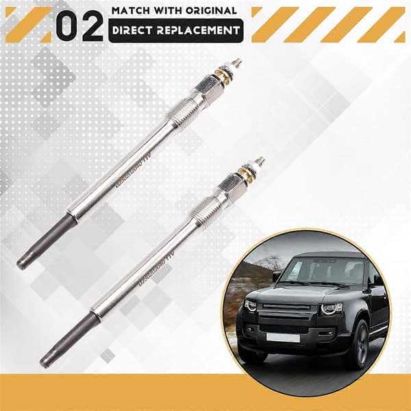 4 stk. Gløderør til motor 0250202040 ETC8847 til Land Rover Defender Discovery Range Rover 2.5 TDI Diesel