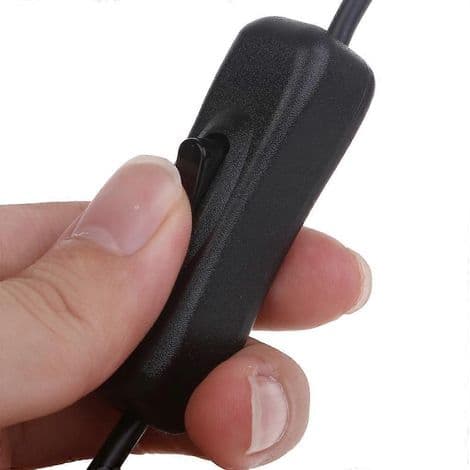 USB-C förlängningskabel med på/av-knapp för Raspberry Pi 4 och Android-enheter