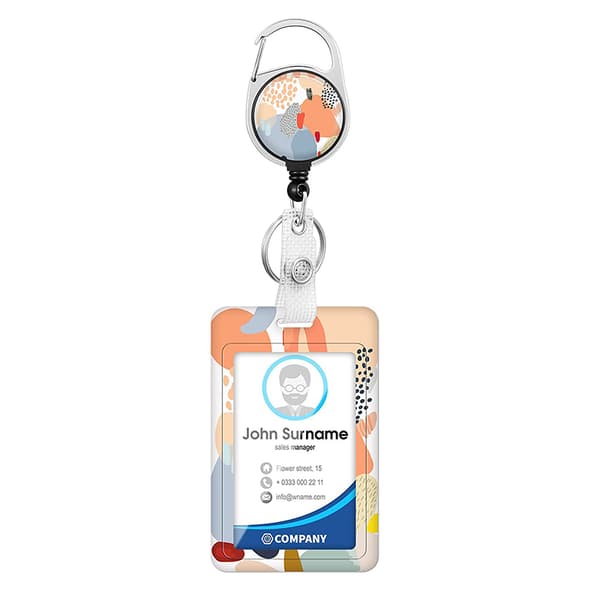 Cute Sloth ID Card Holder with Retractable Reel Model 8