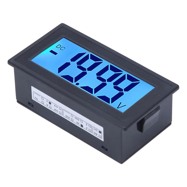YB5135DB DC Digital Voltmeter LCD Display Spændingsmåler AC100-240V Strømforsyning DC 0-20V
