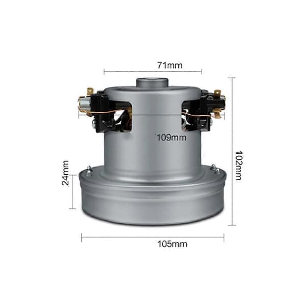 1200W Universal Støvsugermotor Stor Effekt 105mm Diameter Støvsuger Tilbehørsdeler Erstatning