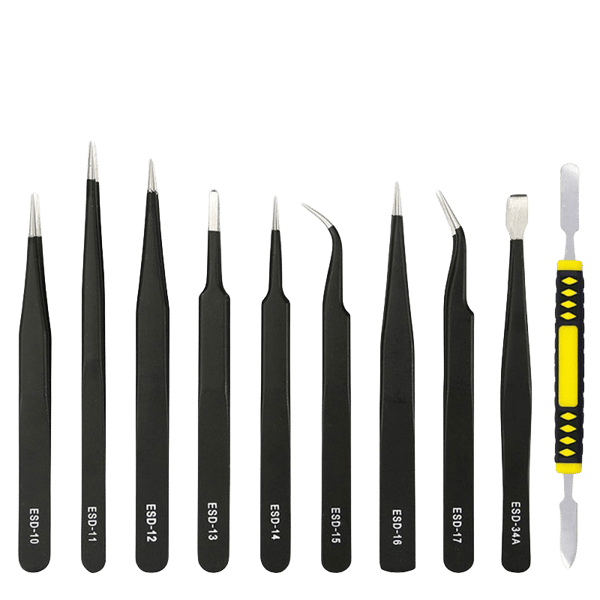 Elektroniset ESD-pinsetit - 10 osaa