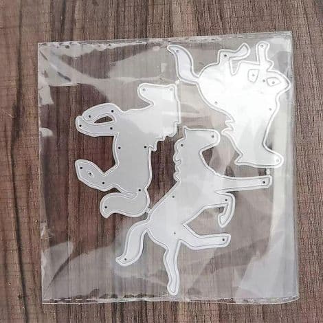 Hästformade metallskärningsdies, präglingsstencil för scrapbooking och kortform
