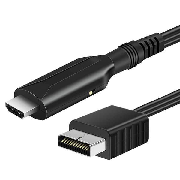 Mini Størrelse for PS1 / for PS2 til HDMI-kompatibel Konverter Adapter Full Digital Fo