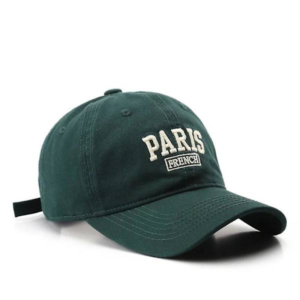 PARIS-kirjaimellinen baseball-lippis vihreä