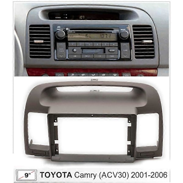 9-tommer 2Din Bilradio Dashboard Stereo Panel til Montering af Bilpanel Dobbelt Din CD DVD Ramme til 5 2001