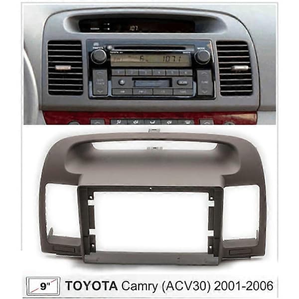9-tums 2Din Bilradio Instrumentbräda Stereo Panel för Montering av Bilpanel Dubbel Din CD DVD-ram för 5 2001