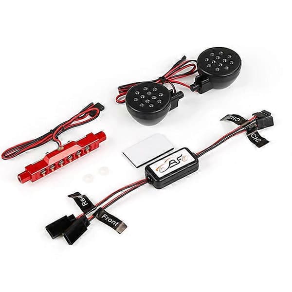 For- og baglygte med controller til Hpi Rovan Km Baja 5B 1/5 RC bil opgraderingsdele