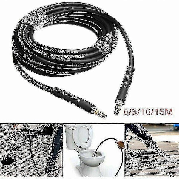 Til Karcher K2 K3 K4 K5 K6 K7 (6m) Højtryksrensere Vandrensning Højtryksudskiftningsslange Rengøringskit 6m/8m/10m/15m