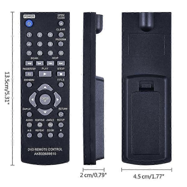 Fjernkontroll for LG DVD-spiller AKB33659510 Fjernkontroll DVX390 DP122 DVX440 DP520 DP522 DVX452 DVX450