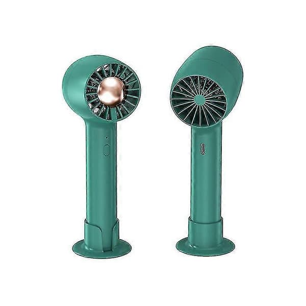 Håndholdt Mini Ventilator, Lille Lommeventilator, Stående Håndholdt Ventilator, Mini Ventilator - FARVE: Grøn