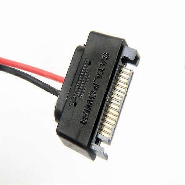 2 kpl SATA 15-nastainen uros - 6-nastainen SATA-kaapeli SATA 15-nastainen - 6-nastainen virtalähdeadapterikaapeli kannettavalle CDROM:lle