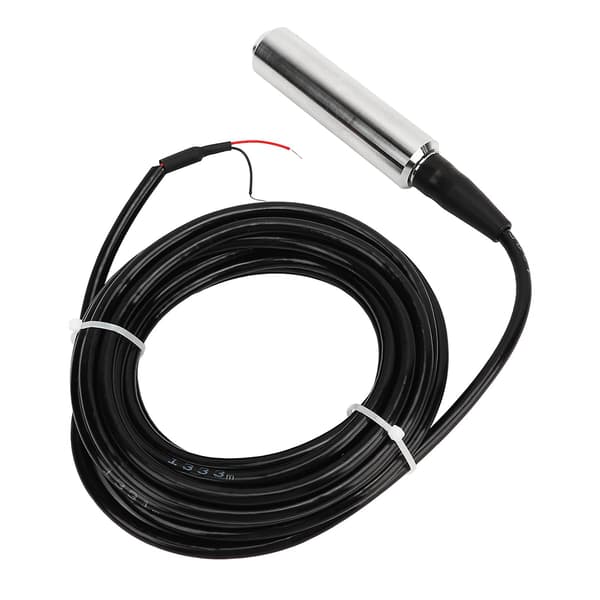 Nivåtransmitter, Nivåtransmitter 4‑20mA Væskevannsensor Probe Detekteringskontroller Flåtbryter 24VDC(0-2m)