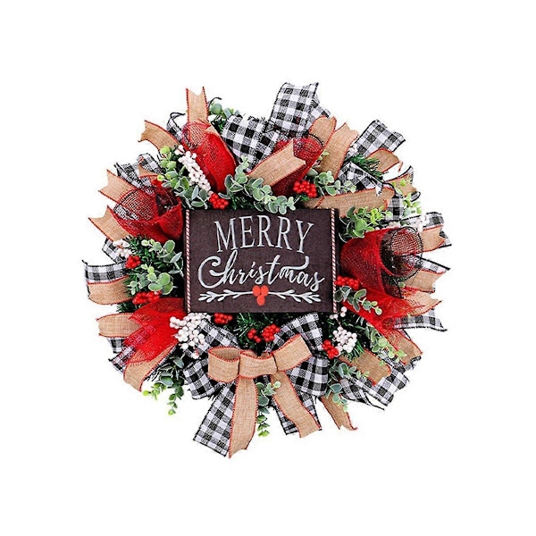 45 cm Julekrans Juledør Garland Hengende Ornamenter God Jul Dekorasjon til Hjemmet Navidad Dør Anheng