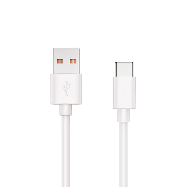 66W 6A Super Fast USB-C Charging Cable, Compatible with Huawei, Xiaomi White 1 m