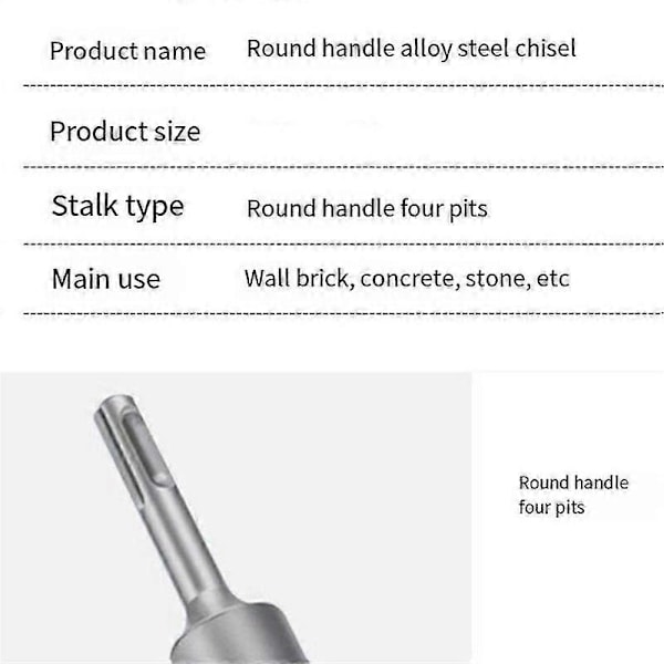 Sds Plus Jordspyd Driver Kraftig Jordingsspyd Stål Bor Driver Til Elektrisk Hammer, 20,2 mm