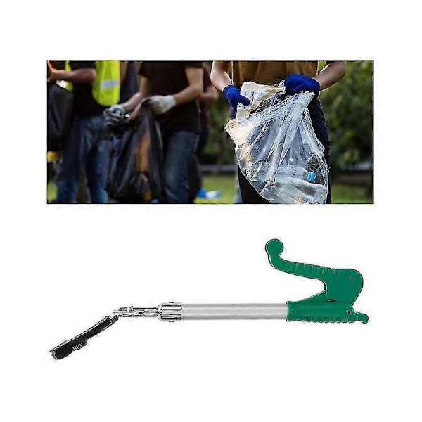Soptång Räckviddsverktyg Lång Arm Sopuppsamlingssticka Legering Sopklämma Plockare 40cm