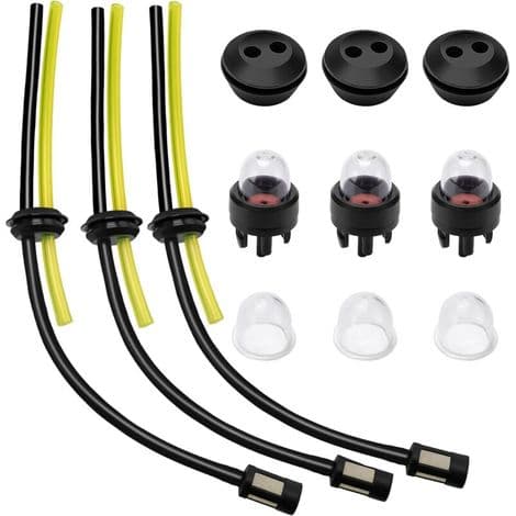 3-delad universell bränslefilterkit, bränslefilter för grästrimmer, röjsåg