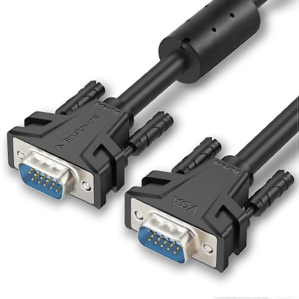 Type A MINDPURE VG002 1.5m VGA 3+6 1080P HD Videokabel til Laptops Skærme Projektorer